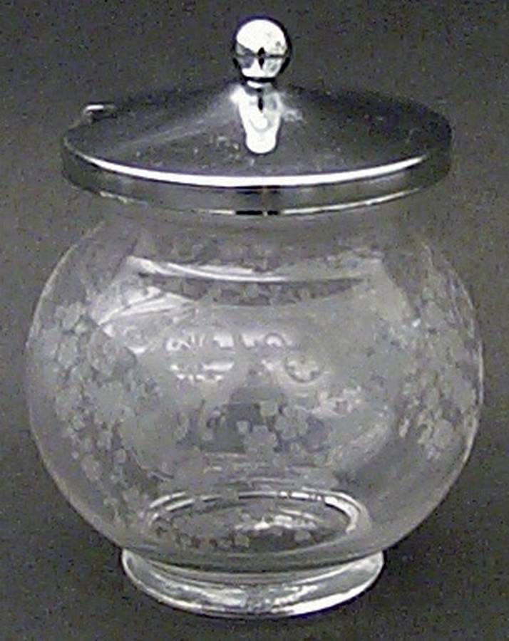 Diane Clear (Stem 3122) Honey Jar & Metal Lid by Cambridge-1