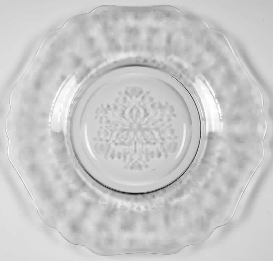 Diane Clear (Stem 3122) 8" Salad Plate (Shape 3400) by Cambridge-1