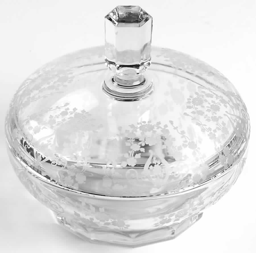 Diane Clear (Stem 3122) Candy Box & Lid by Cambridge-1