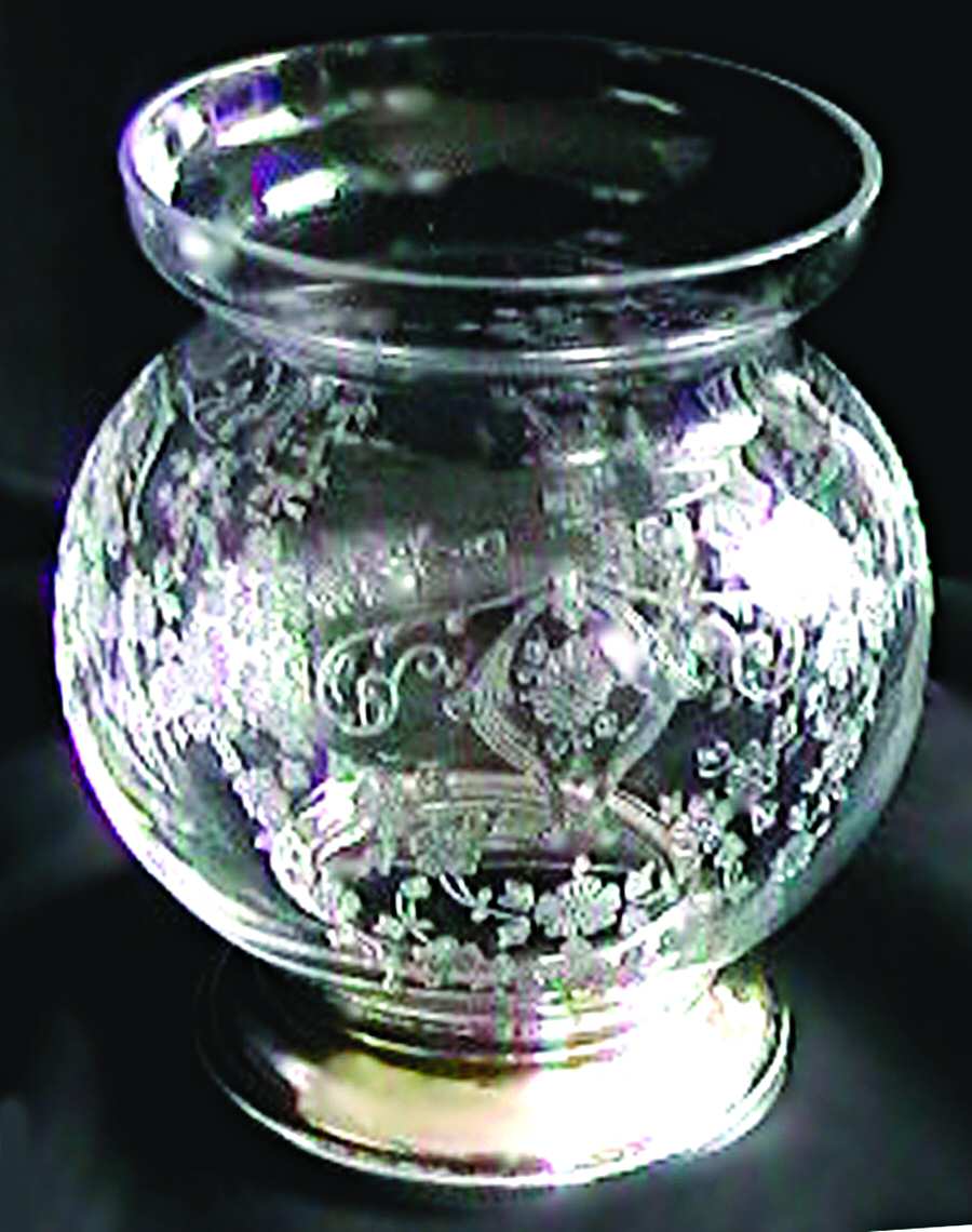 Diane Clear (Stem 3122) Marmalade No Sterling Lid Or Spoon by Cambridge-1