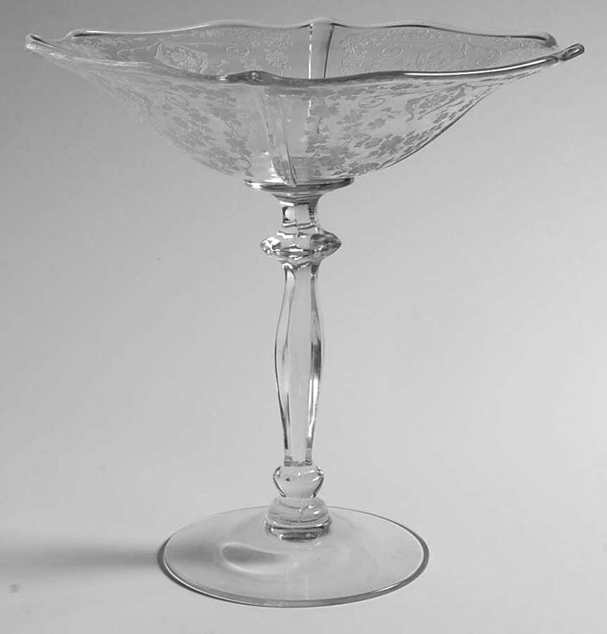Diane Clear (Stem 3122) 3400 7" Height X 7" Width Tall Comport by Cambridge-1