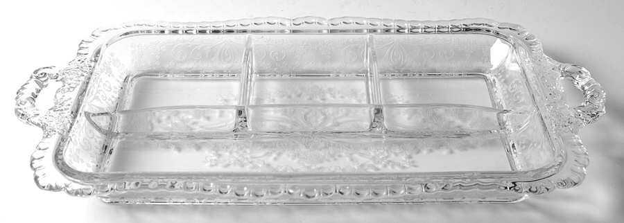 Diane Clear (Stem 3122) #3400 152 4 Part Celery/Relish by Cambridge-1