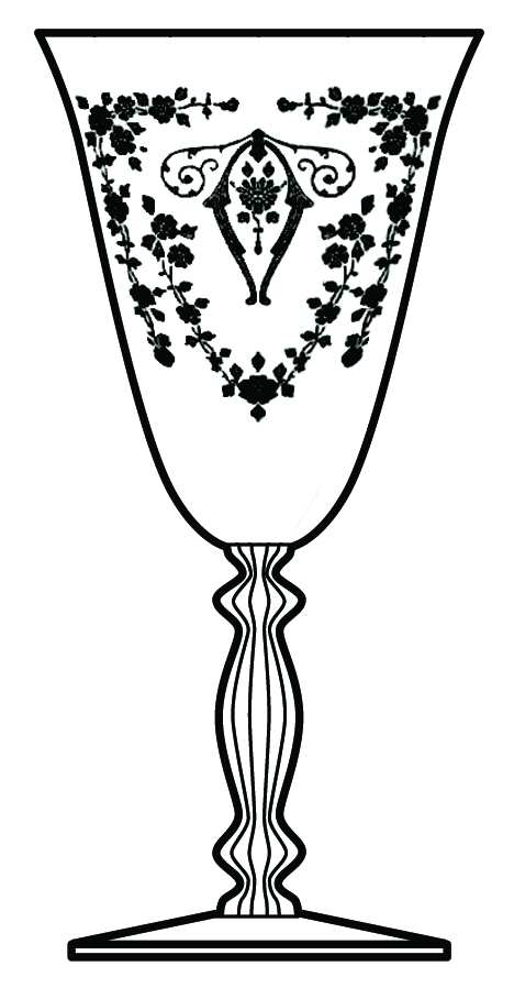 Diane Clear (Stem 3130) Water Goblet by Cambridge-1