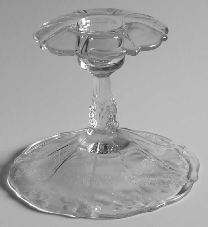 Elaine Clear (Stem 3500) 4" Single Light Candlestick by Cambridge-1