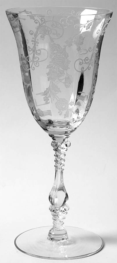 Elaine Clear (Stem 3121) Water Goblet by Cambridge-1