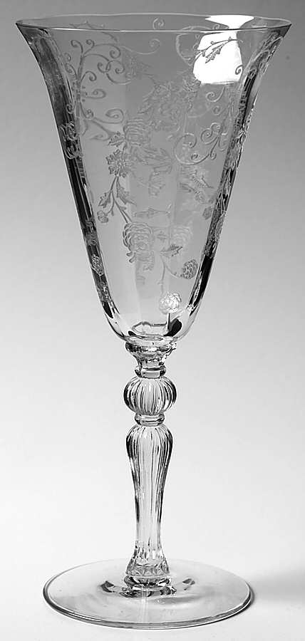 Elaine Clear (Stem 3035) Water Goblet by Cambridge-1