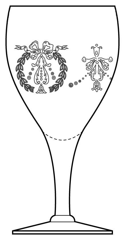 Etch 408 Water Goblet by Cambridge-1