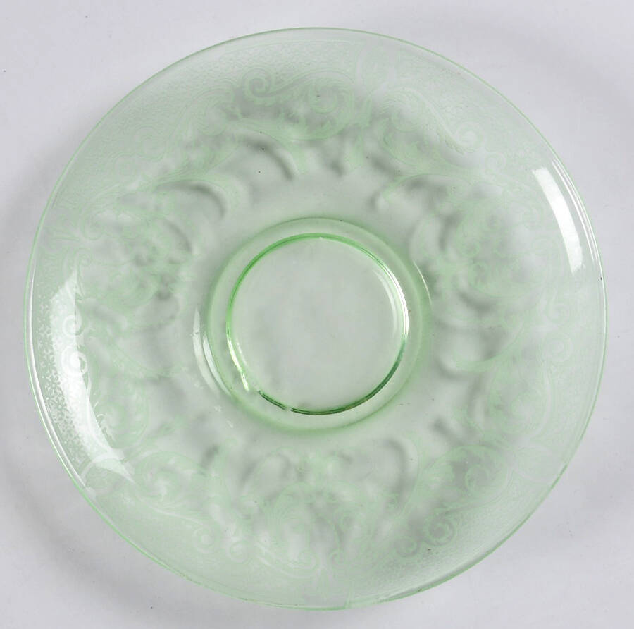 Etch 520 Green (Stem 3060) Saucer Only by Cambridge-1