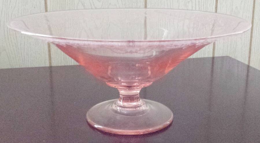 Etch 520 Pink (Stem 3060) 11" Footed Bowl by Cambridge-1