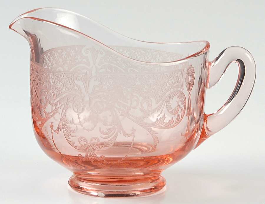 Etch 520 Pink (Stem 3060) Creamer by Cambridge-1