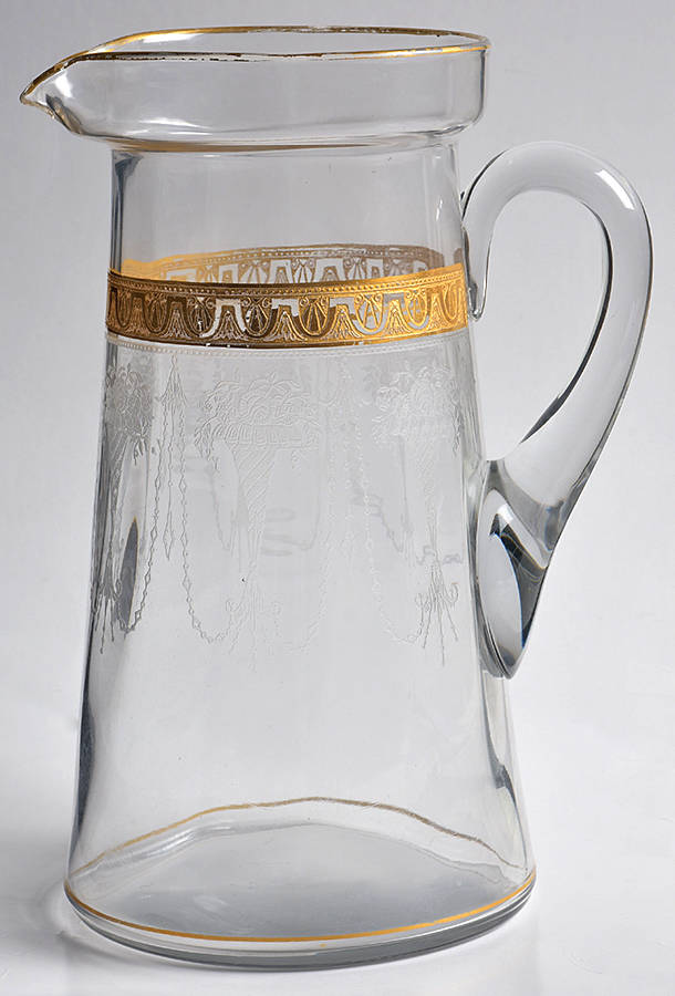 Etch 701 Clear (Lt Gold Encrusting) 60 Oz Pitcher by Cambridge-1