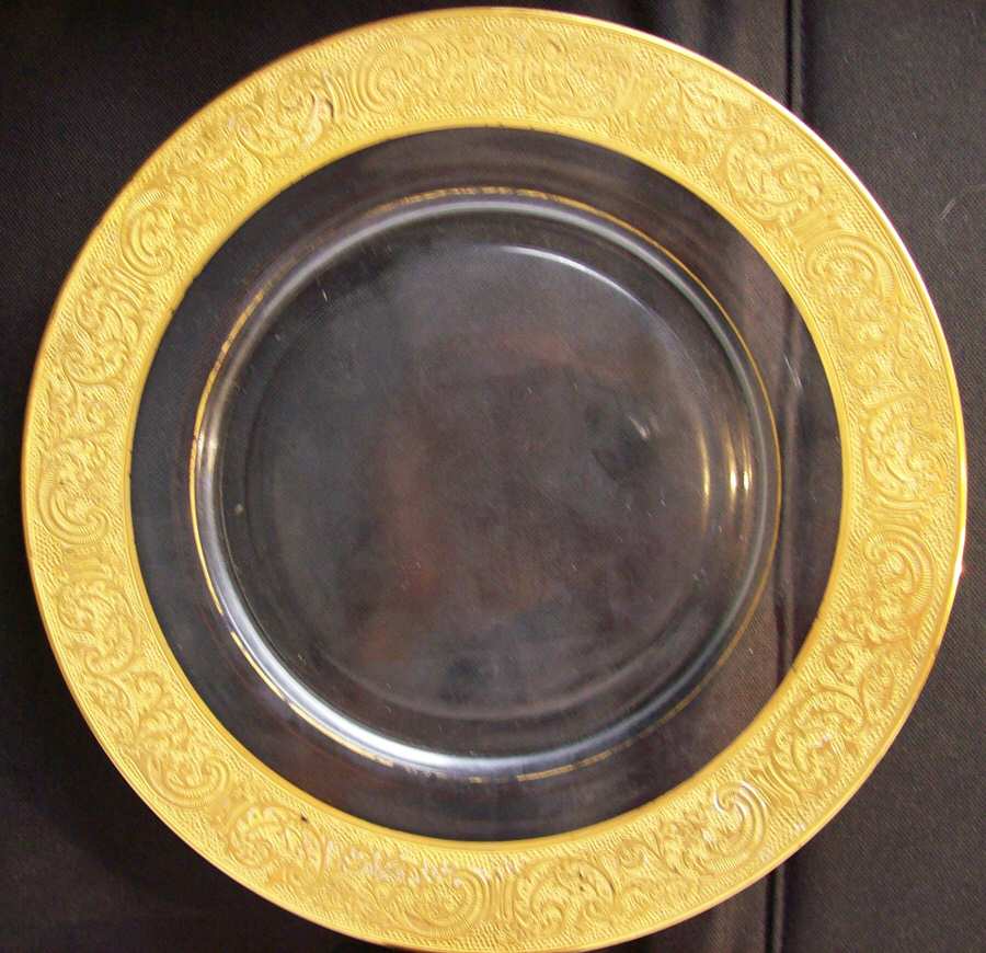 Florentine Clear (Stem 3060) Luncheon Plate by Cambridge-1