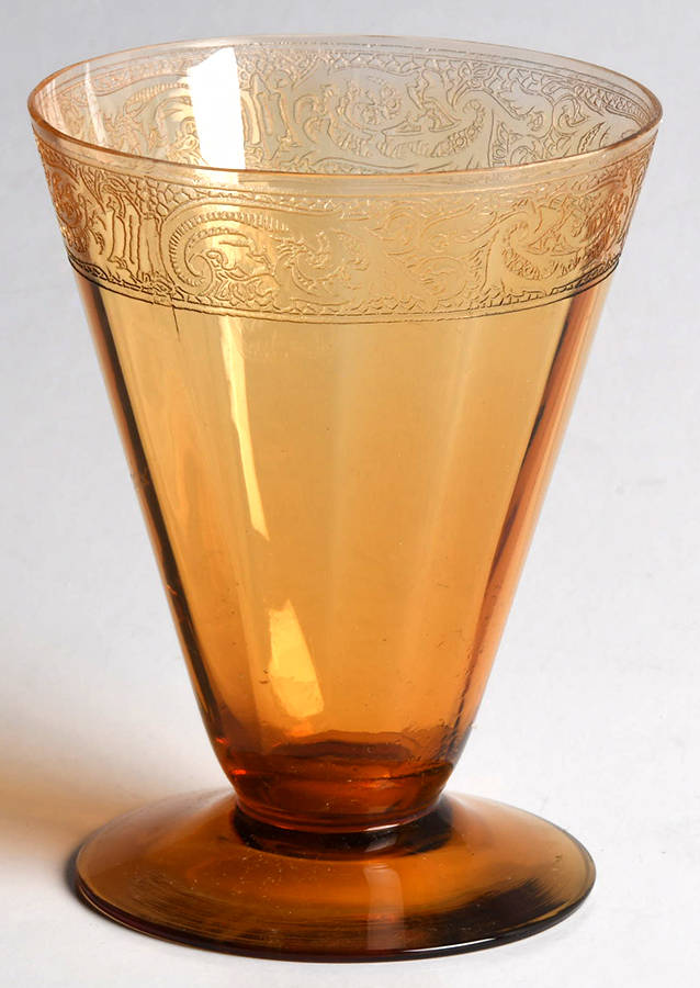 Florentine Amber (No Trim, Stem 3060) Oyster or Fruit Cocktail by Cambridge-1