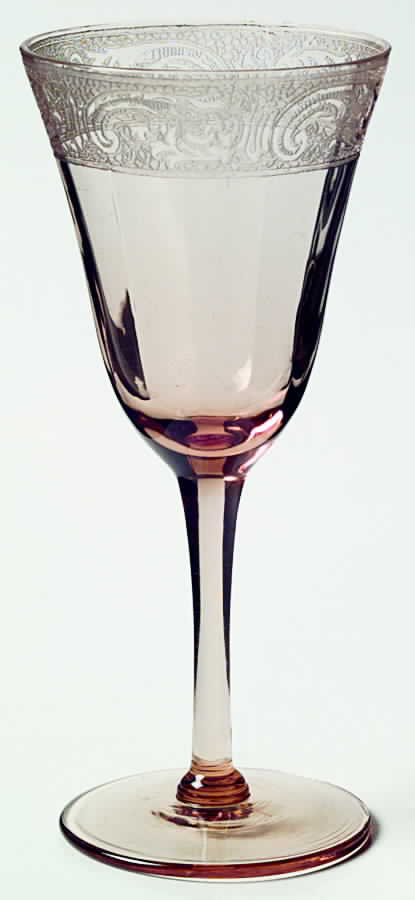 Florentine Amber (No Trim, Stem 3060) Wine Glass by Cambridge-1