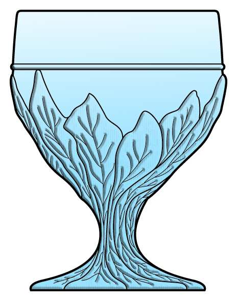 Everglade Blue Water Goblet by Cambridge-1