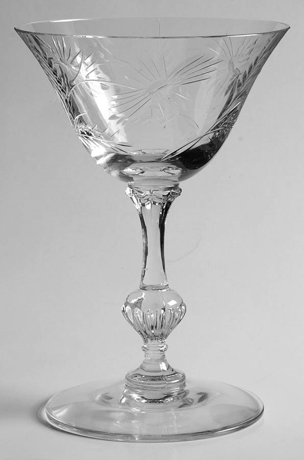 Fleurette Champagne/Tall Sherbet by Cambridge-1