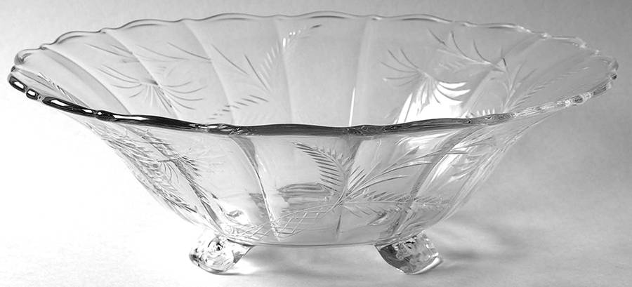 Fuchsia 11" 3-Toed Footed Bowl by Cambridge-1