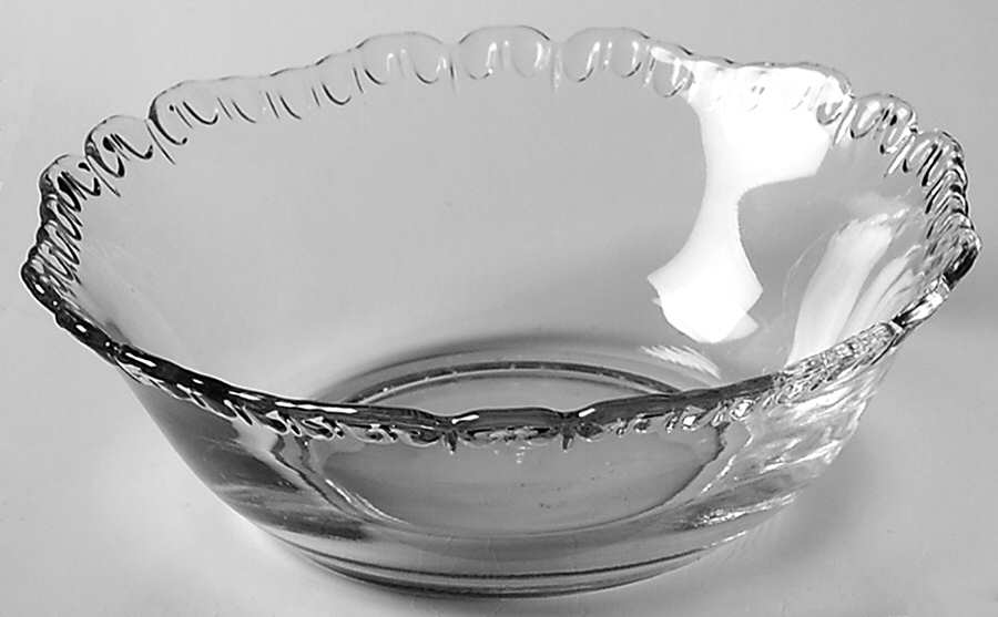 Gadroon Clear Coupe Cereal Bowl (Shape 3500) by Cambridge-1