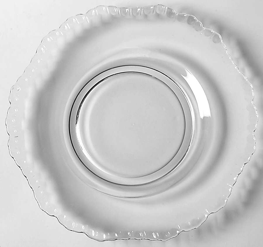 Gadroon Clear 7" Dessert Plate (Shape 3500) by Cambridge-1