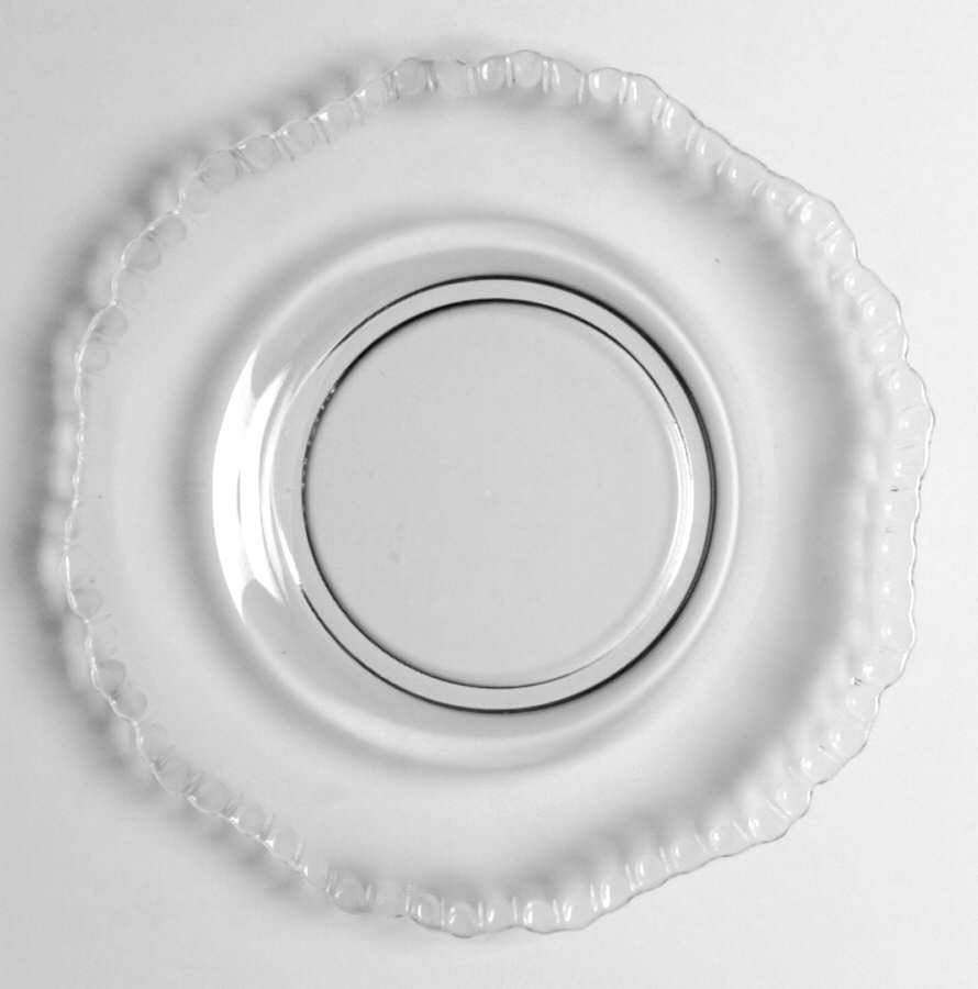 Gadroon Clear 8" Salad Plate (Shape 3500) by Cambridge-1
