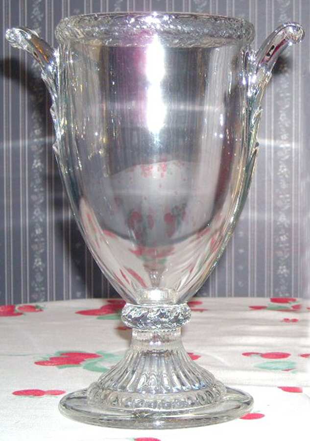 Gadroon Clear 12" Footed Urn No Lid by Cambridge-1
