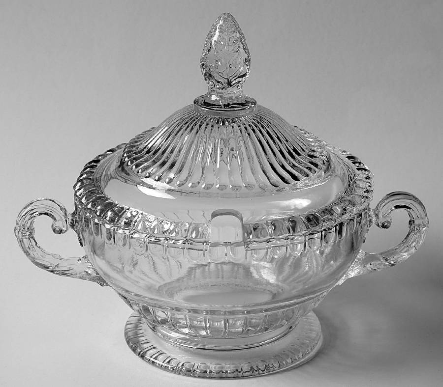 Gadroon Clear Jam/Jelly & Lid by Cambridge-1