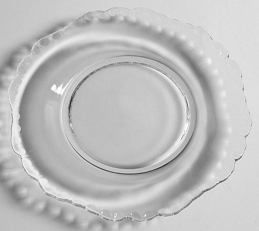 Gadroon Clear Bread & Butter Plate (Shape 3500) by Cambridge-1