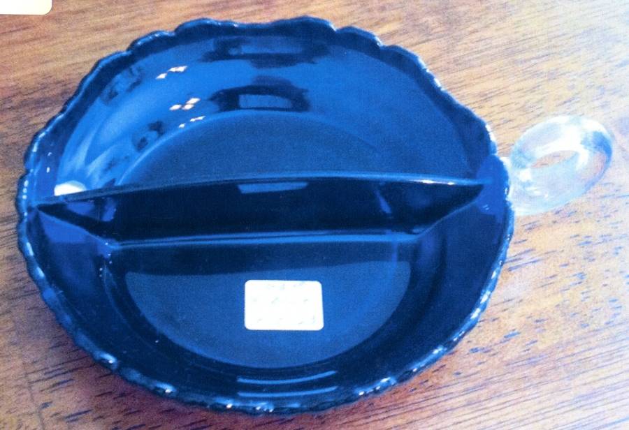 Gadroon Cobalt #3500 60 Loop Handle 2 Part Relish by Cambridge-1