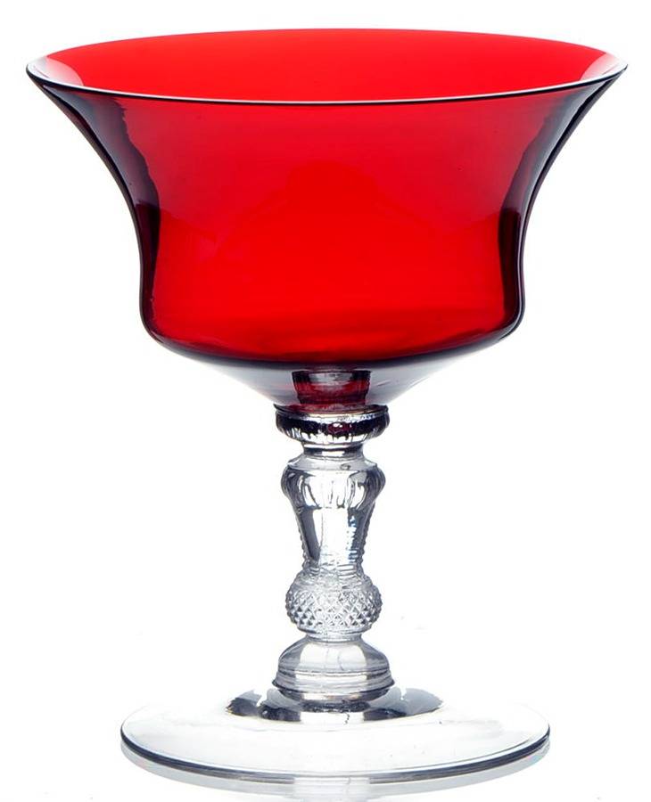 Gadroon Ruby Low Sherbet by Cambridge-1