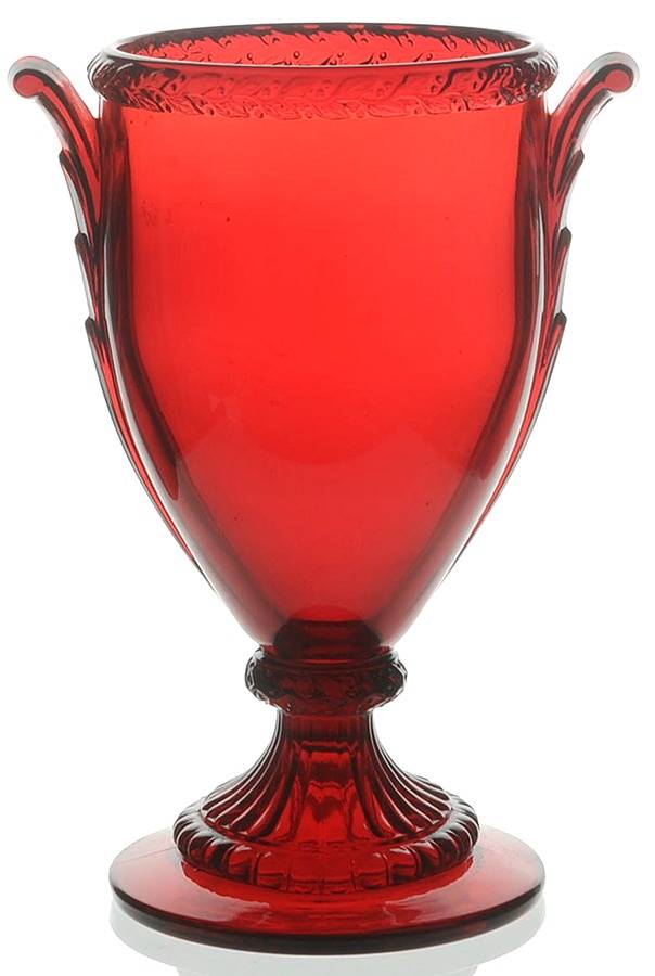 Gadroon Ruby 10" Footed Urn No Lid by Cambridge-1