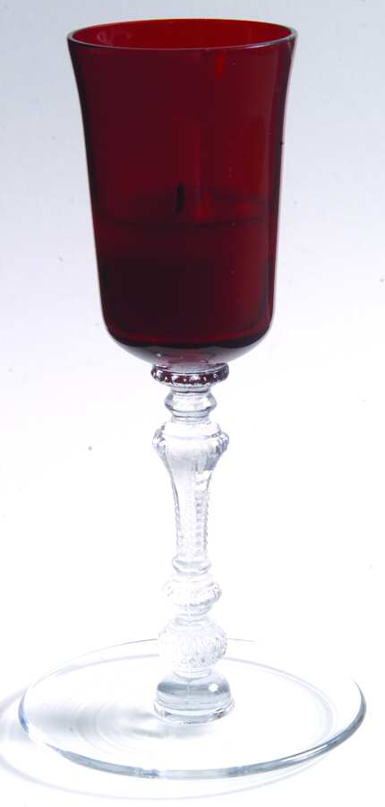 Gadroon Ruby Cup Foot Torchere by Cambridge-1
