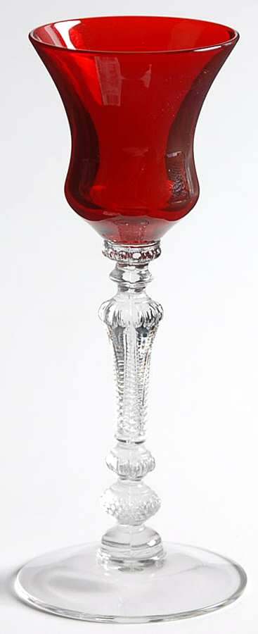 Gadroon Ruby Cordial Glass by Cambridge-1