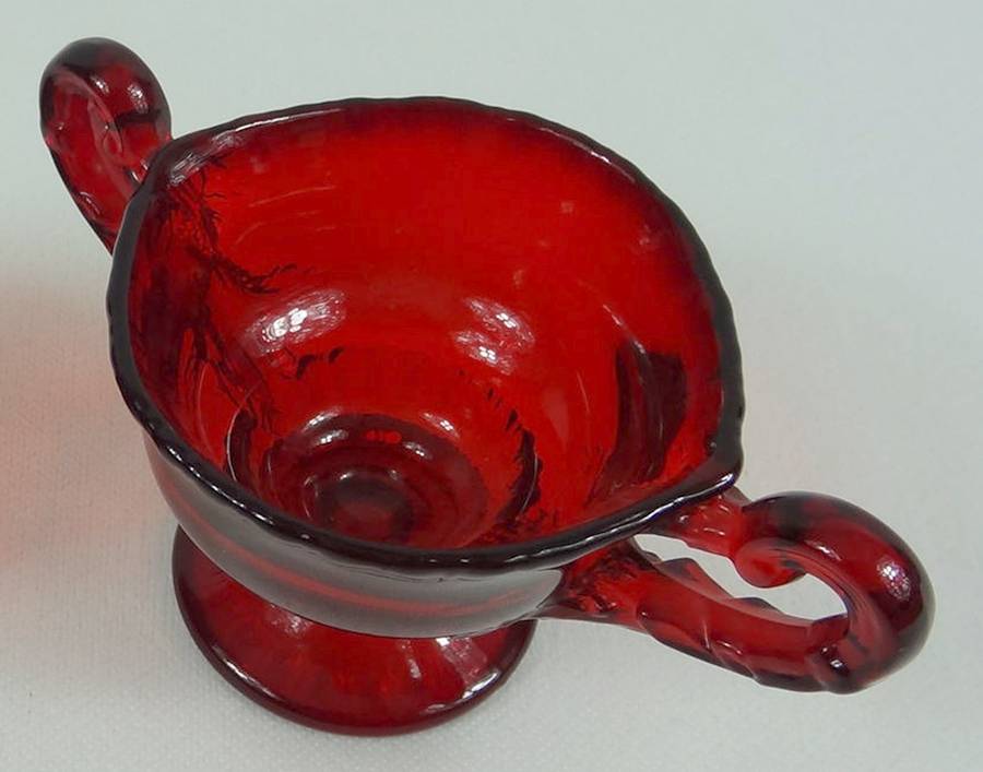 Gadroon Ruby Individual Open Sugar (Shape 3500) by Cambridge-1