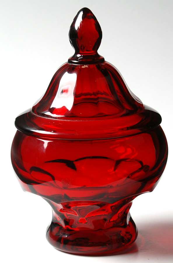 Georgian Ruby Candy Box & Lid by Cambridge-1