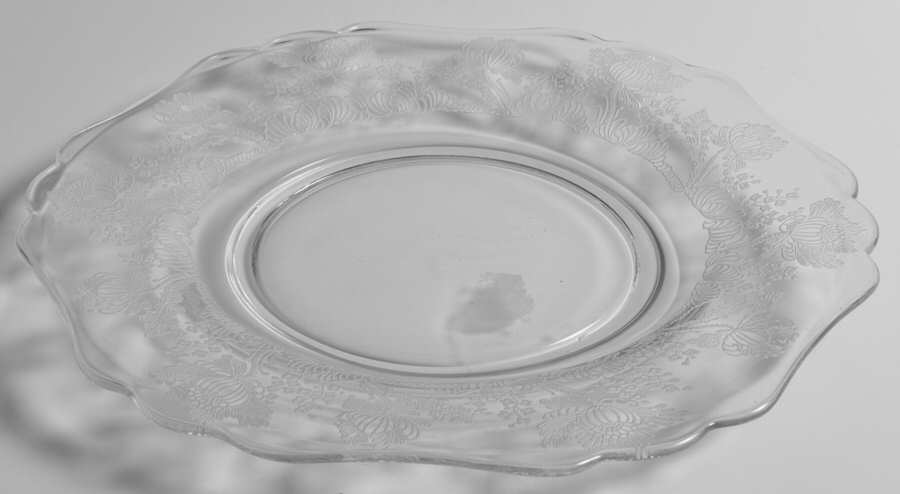 Gloria Clear (Stem 3130) 8" Salad Plate (Shape 3400) by Cambridge-1