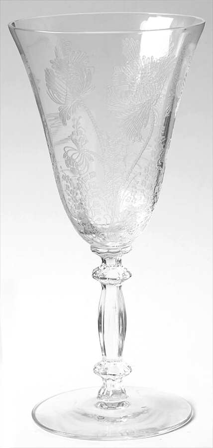 Gloria Clear (Stem 3130) Water Goblet by Cambridge-1