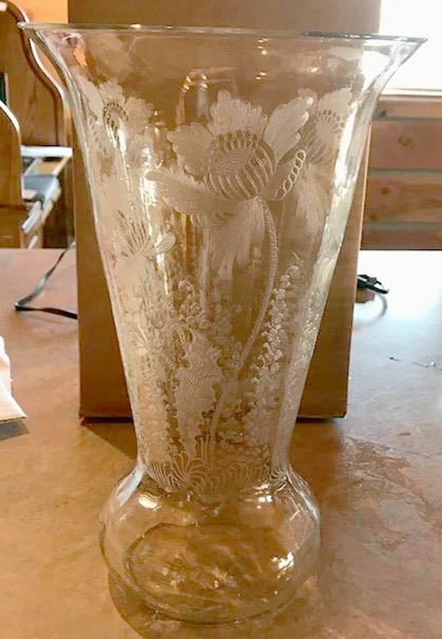 Gloria Clear (Stem 3130) 12" Flower Vase by Cambridge-1