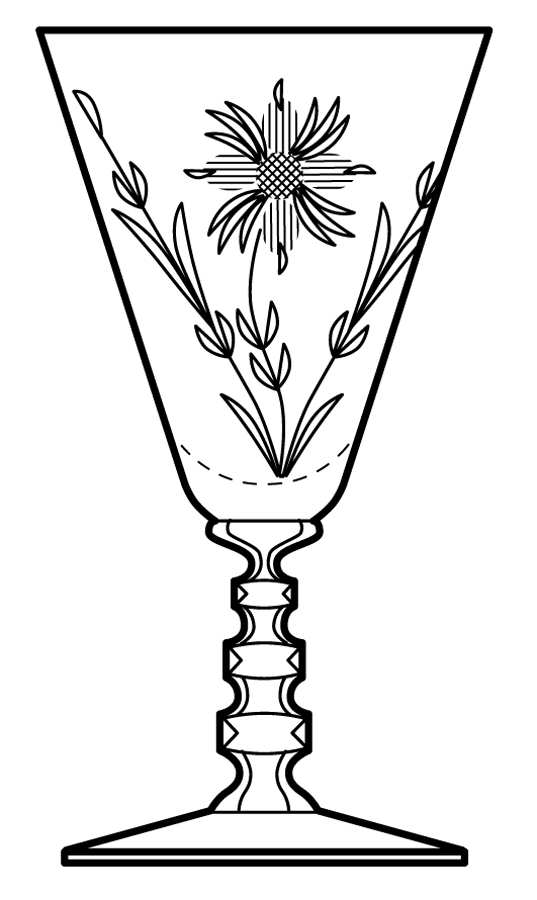 Granada Water Goblet by Cambridge-1