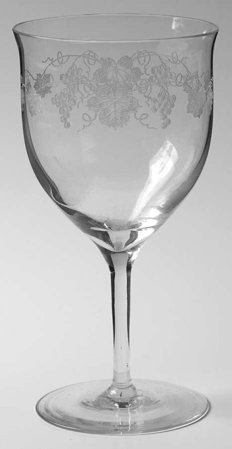 Vintage-Grape-Bacchus Water Goblet by Cambridge-1