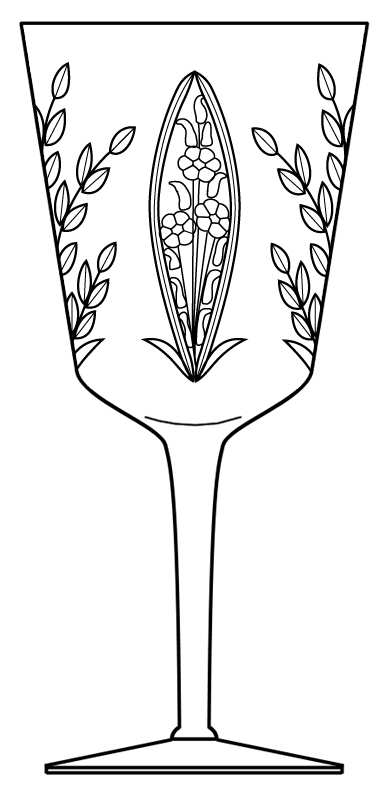 Hermosa Water Goblet by Cambridge-1