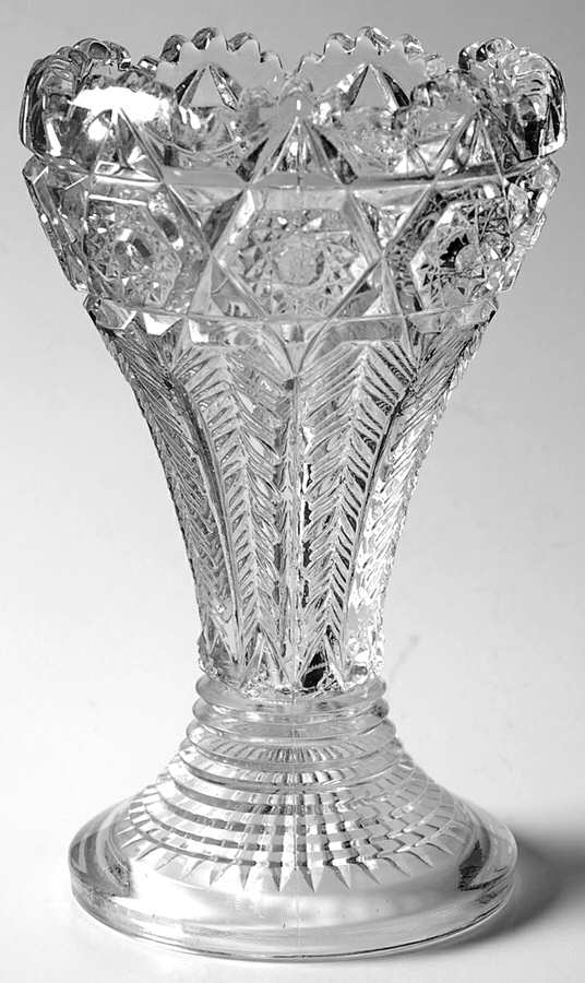Inverted Feather 6" Footed Cupped Vase by Cambridge-1
