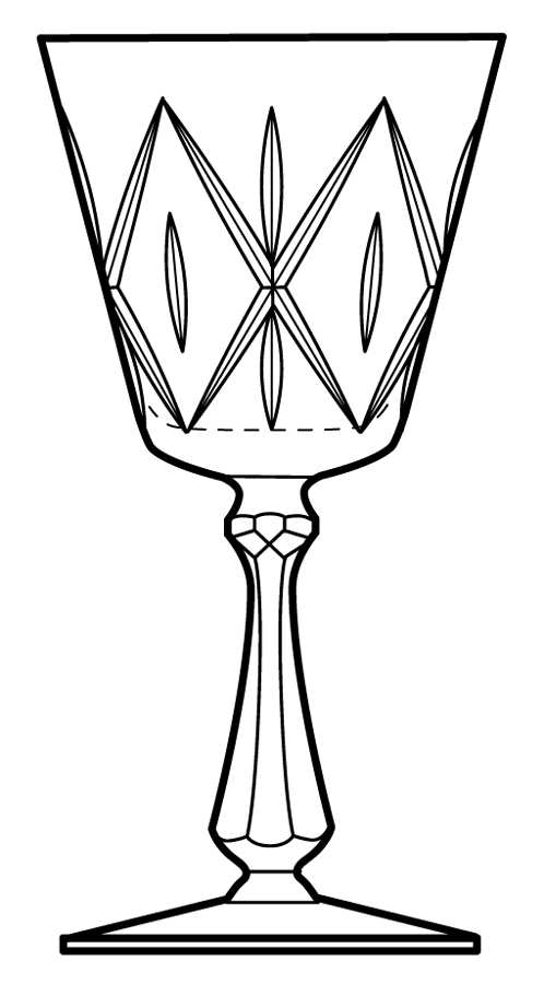 Lancelot Water Goblet by Cambridge-1