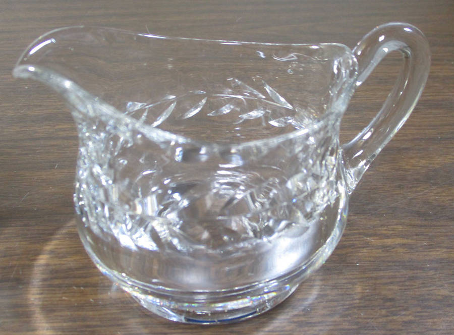 Laurel Wreath Clear (Stem 3700) Creamer by Cambridge-1