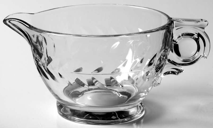Laurel Wreath Clear (Stem 3700) Creamer by Cambridge-1