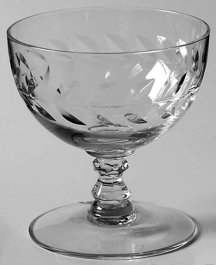 Laurel Wreath Clear (Stem 3700) Oyster or Fruit Cocktail by Cambridge-1