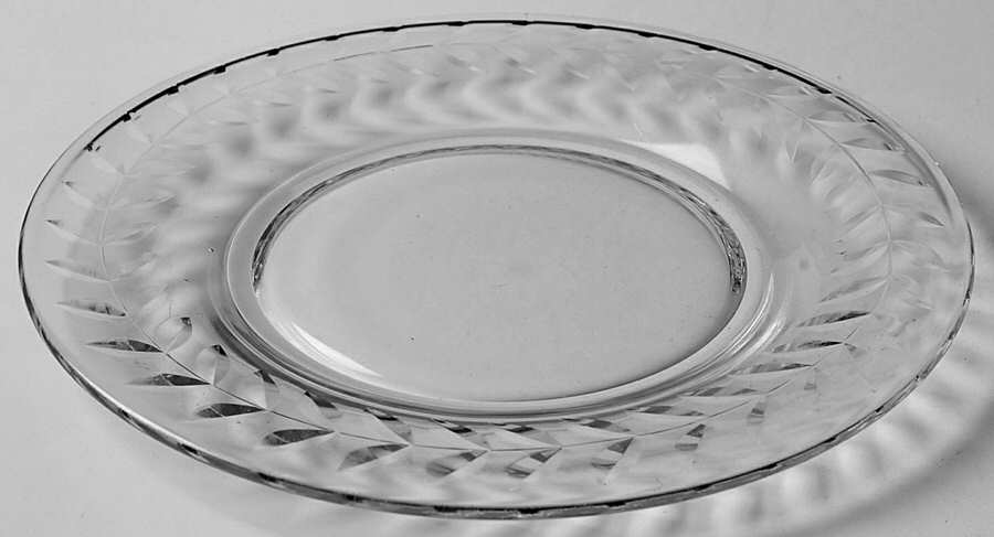Laurel Wreath Clear (Stem 3700) Bread & Butter Plate by Cambridge-1