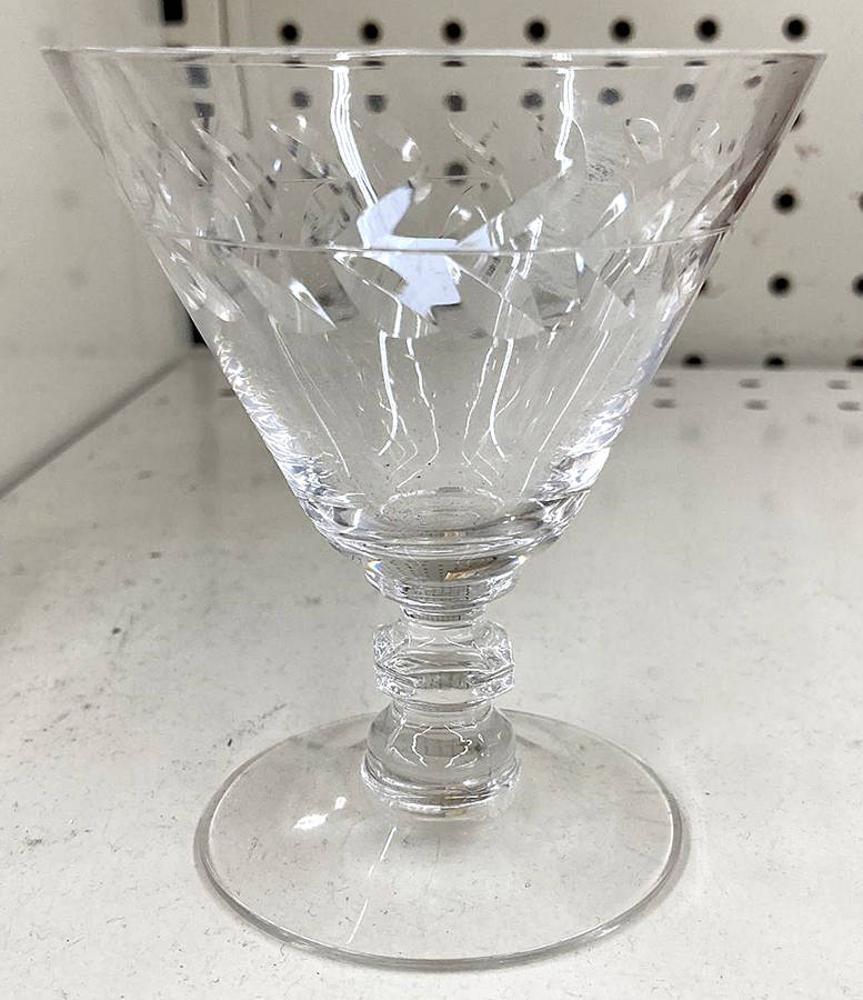 Laurel Wreath Clear (Stem 3139) Oyster or Fruit Cocktail by Cambridge-1