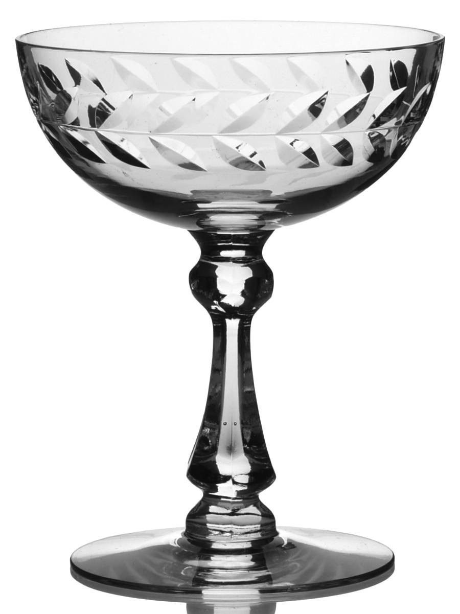 Laurel Wreath Champagne/Tall Sherbet by Cambridge-1