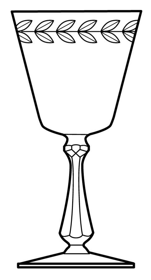 Laurel Wreath Water Goblet by Cambridge-1