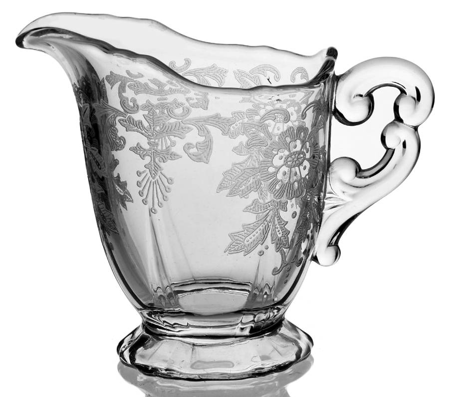 Lorna Clear (Stem 3035) 3400/68 Footed Creamer by Cambridge-1